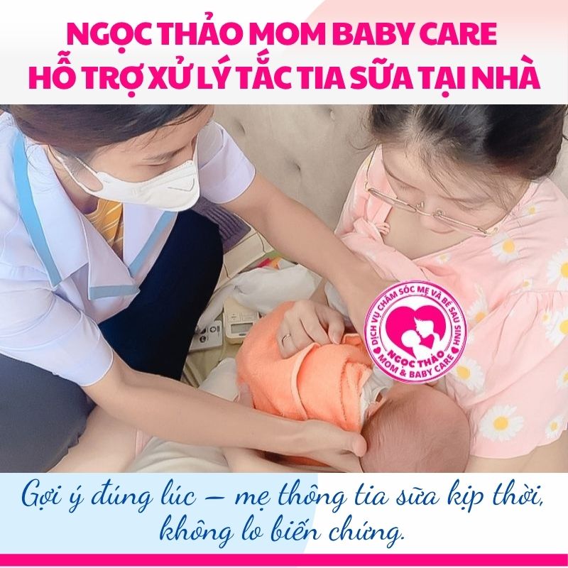 Gợi ý đúng lúc – mẹ thông tia sữa kịp thời, không lo biến chứng.